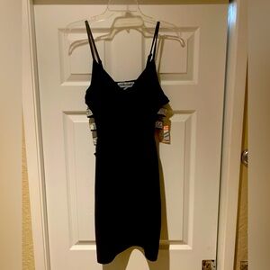 Black Spaghetti Strapped Dress